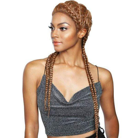 Mane Concept Isis Red Carpet Synthetic Ghana Braid Lace Wig - RCBG02 ATHENA 28 - Unbeatable - SoGoodBB.com