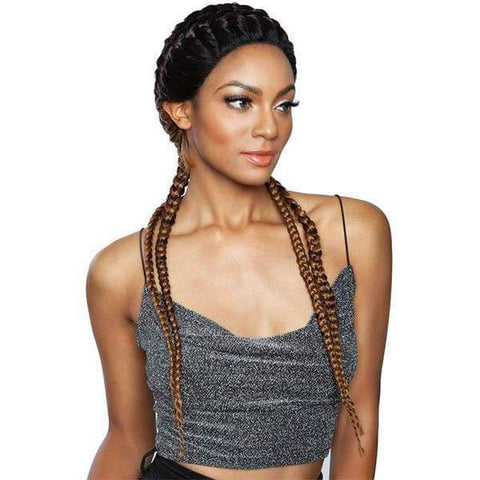 Mane Concept Isis Red Carpet Synthetic Ghana Braid Lace Wig - RCBG02 ATHENA 28 - Unbeatable - SoGoodBB.com