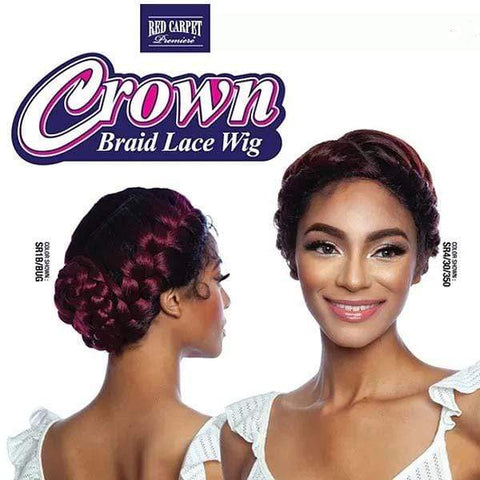 Mane Concept Red Carpet Synthetic Crown Braid Lace Wig - RCCB02 CLOVER - Clearance - SoGoodBB.com