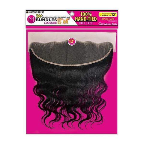 Motown Tress 100% Brazilian Remy 13x4 Lace 7A M Bundle - Body Wave Closure - SoGoodBB.com