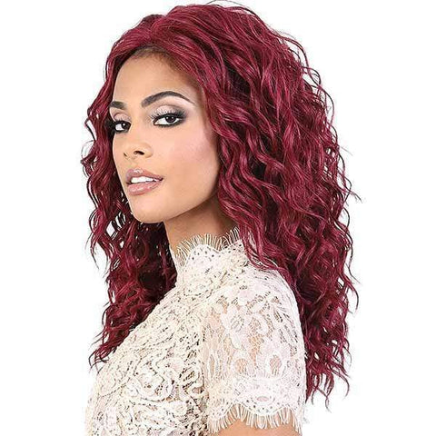 Motown Tress Let's Lace Deep Part Synthetic Swiss Lace Front Wig - L. DOLLY - Clearance - SoGoodBB.com