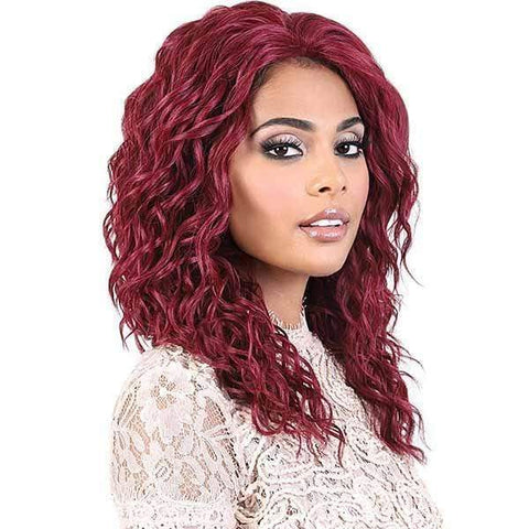 Motown Tress Let's Lace Deep Part Synthetic Swiss Lace Front Wig - L. DOLLY - Clearance - SoGoodBB.com
