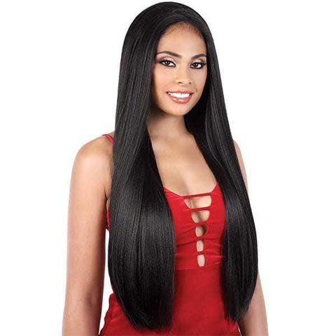 Motown Tress Let's Lace Zig Zag 4 Way Lace Part Synthetic Swiss Lace Wig - LZ VIXEN28 - Clearance - SoGoodBB.com