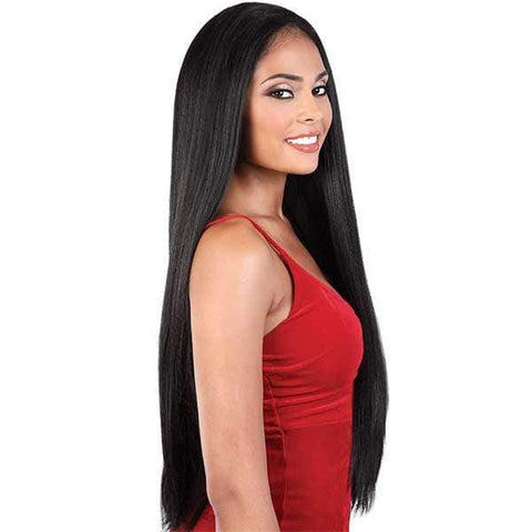 Motown Tress Let's Lace Zig Zag 4 Way Lace Part Synthetic Swiss Lace Wig - LZ VIXEN28 - Clearance - SoGoodBB.com