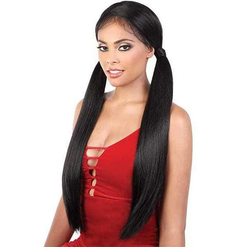 Motown Tress Let's Lace Zig Zag 4 Way Lace Part Synthetic Swiss Lace Wig - LZ VIXEN28 - Clearance - SoGoodBB.com