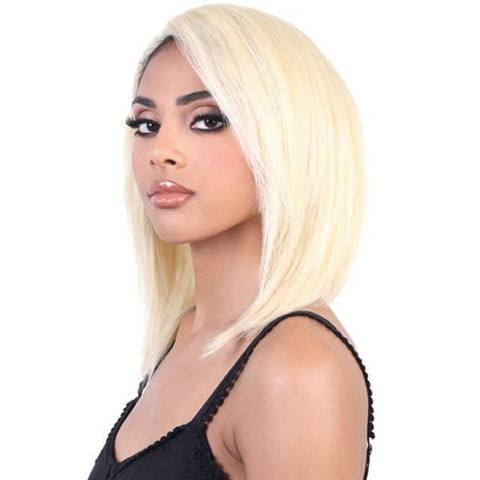 Motown Tress Natural & Blonde 100% Remy Human Hair 13"x2" Lace Part Wig - HNBL3 MIZ - SoGoodBB.com