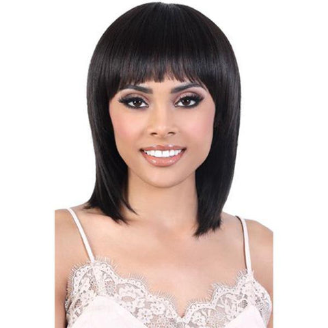 Motown Tress Natural & Blonde 100% Remy Human Hair Wig - HNB BELLA - SoGoodBB.com