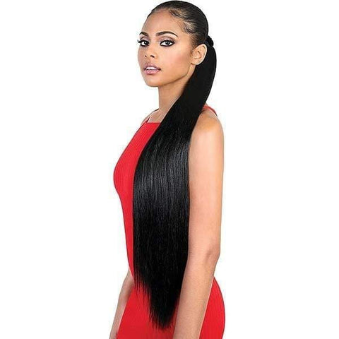 Motown Tress Pony Wrap Drawstring Synthetic Ponytail - PD WRAP32 CURLABLE STRAIGHT 32" - Clearance - SoGoodBB.com