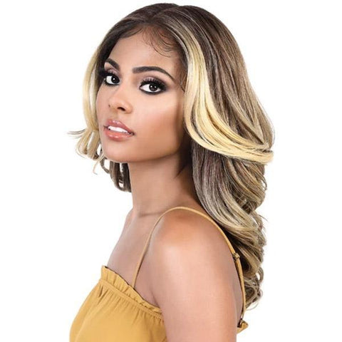 Motown Tress Synthetic Deep Part Flip Curl Lace Front Wig - LDP RIO - SoGoodBB.com