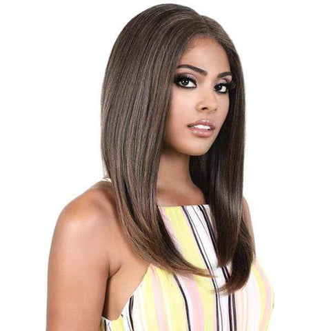 Motown Tress Synthetic HD Invisible Lace Front Wig - KLP EBONY - Clearance - SoGoodBB.com