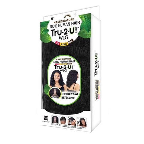 Naked 100% Human Hair U Part Wig - TRU BODY WAVE - SoGoodBB.com