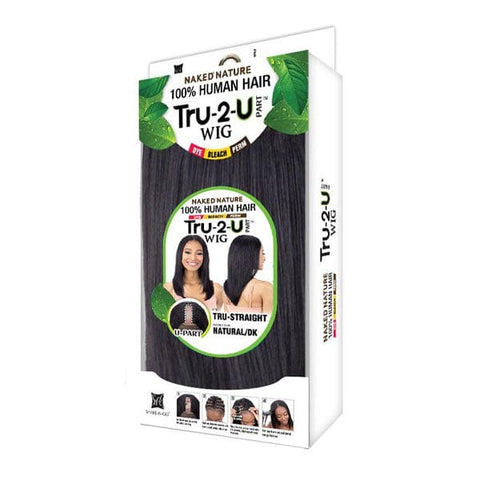 Naked 100% Human Hair U Part Wig - TRU STRAIGHT - SoGoodBB.com
