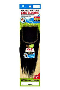 Naked Unprocessed Brazilian Lace Closure - LOOSE CURL 4x4 - SoGoodBB.com