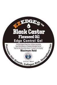 Oh Yes EzEdges Edge Control Gel - BLACK CASTOR FLAXSEED OIL 5.3 oz- (C) - SoGoodBB.com