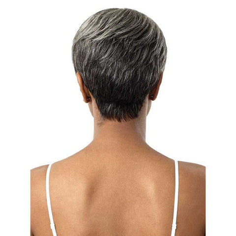 Outre 100% Human Hair Fab & Fly Gray Glamour Full Cap Wig - ASHA - SoGoodBB.com
