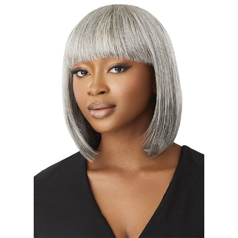 Outre 100% Human Hair Fab & Fly Gray Glamour Full Cap Wig - HH DERIA - SoGoodBB.com