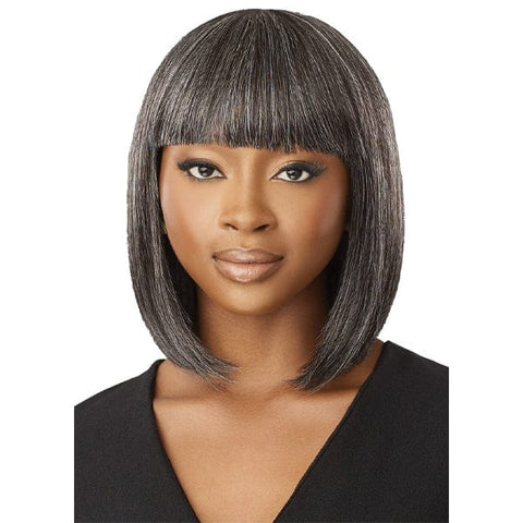 Outre 100% Human Hair Fab & Fly Gray Glamour Full Cap Wig - HH DERIA - SoGoodBB.com