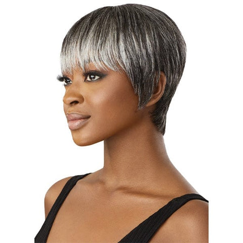 Outre 100% Human Hair Fab & Fly Gray Glamour Full Cap Wig - HH ZAIDA - SoGoodBB.com