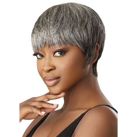 Outre 100% Human Hair Fab & Fly Gray Glamour Full Cap Wig - HH ZAIDA - SoGoodBB.com
