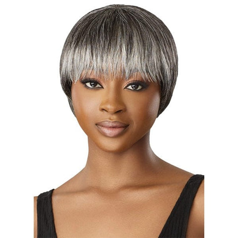 Outre 100% Human Hair Fab & Fly Gray Glamour Full Cap Wig - HH ZAIDA - SoGoodBB.com