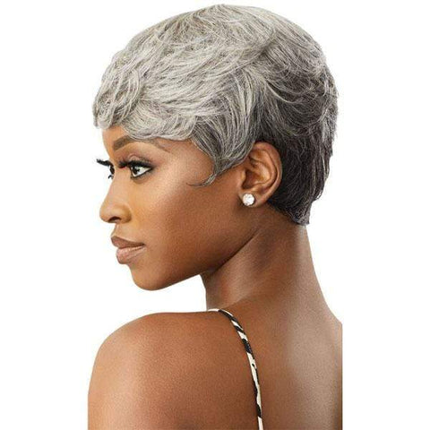 Outre 100% Human Hair Fab & Fly Gray Glamour Wig - ADDISON - SoGoodBB.com