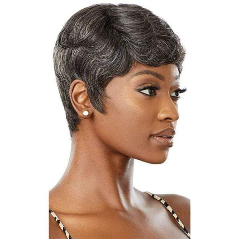 Outre 100% Human Hair Fab & Fly Gray Glamour Wig - ADDISON - SoGoodBB.com