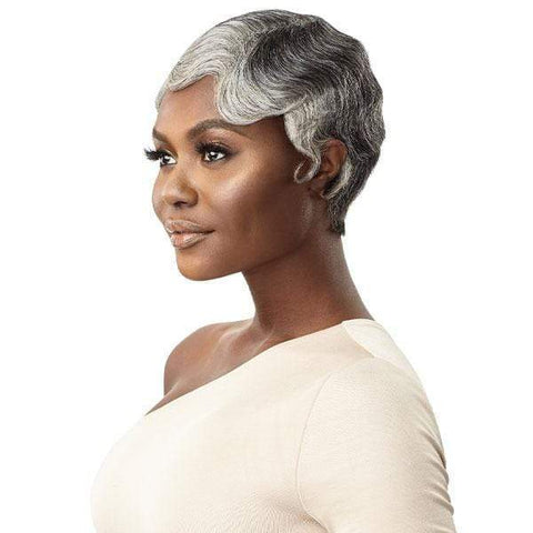 Outre 100% Human Hair Fab & Fly Gray Glamour Wig - MARINETTE - SoGoodBB.com