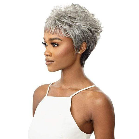 Outre 100% Human Hair Fab & Fly Gray Glamour Wig - THEODORA - SoGoodBB.com