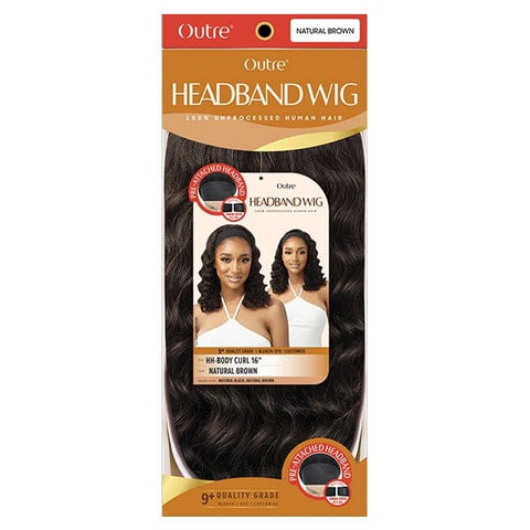 Outre 100% Human Hair Headband Wig - BODY CURL 16" - SoGoodBB.com