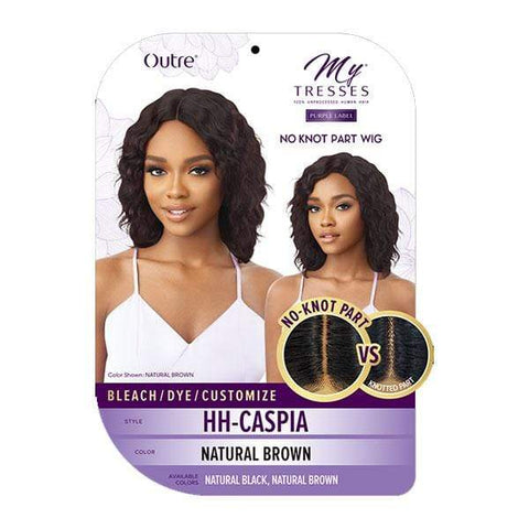 Outre 100% Human Hair MyTresses Purple Label Full Wig No Knot Part - CASPIA - SoGoodBB.com