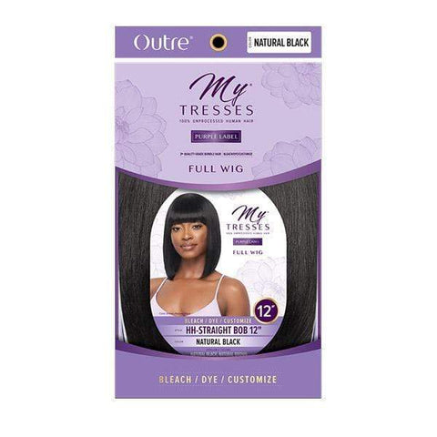 Outre 100% Human Hair MyTresses Purple Label Full Wig - STRAIGHT BOB 12" - SoGoodBB.com