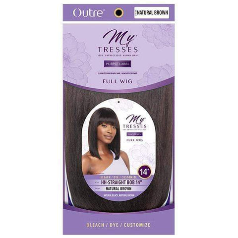 Outre 100% Human Hair MyTresses Purple Label Full Wig - STRAIGHT BOB 14" - SoGoodBB.com