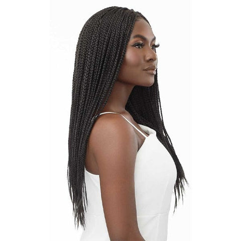Outre 13x4 HD Pre-Braided Lace Front Wig - KNOTLESS SQUARE PART BRAIDS 26" - SoGoodBB.com
