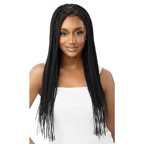 Outre 13x4 HD Pre-Braided Lace Front Wig - KNOTLESS TRIANGLE PART BRAIDS 26" - SoGoodBB.com