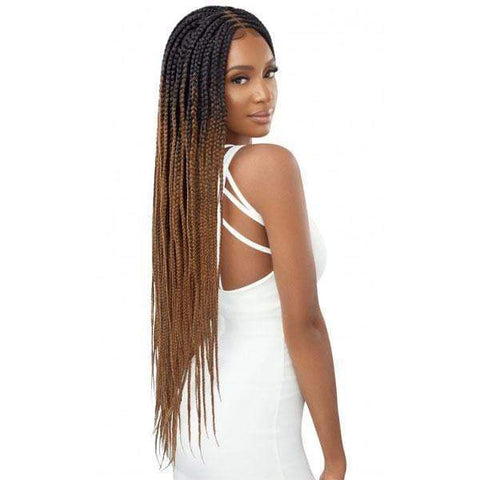 Outre 4x4 HD Pre-Braided Lace Front Wig - MIDDLE PART FEED-IN BOX BRAIDS 36" - SoGoodBB.com
