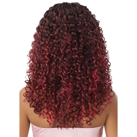 Outre Airtied Human Hair Blend Glueless 13X6 HD Lace Front Wig - HHB DOMINICAN CURLY 22" - SoGoodBB.com