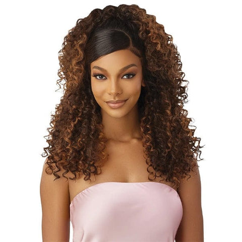 Outre Airtied Human Hair Blend Glueless 13X6 HD Lace Front Wig - HHB DOMINICAN CURLY 22" - SoGoodBB.com