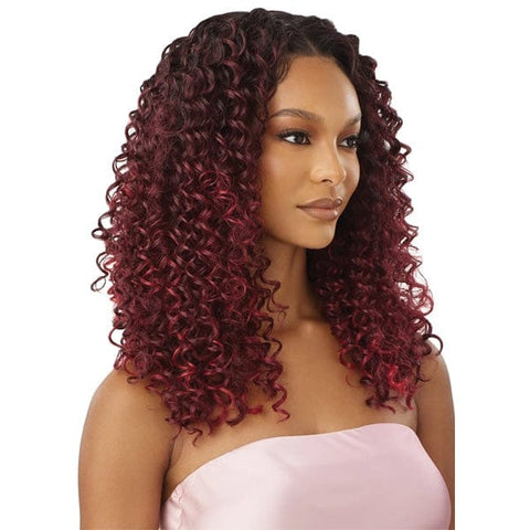 Outre Airtied Human Hair Blend Glueless 13X6 HD Lace Front Wig - HHB DOMINICAN CURLY 22" - SoGoodBB.com