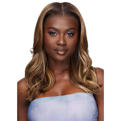 Outre Airtied Human Hair Blend Glueless 13X6 HD Lace Front Wig - HHB LOOSE BODY WAVE 18" - SoGoodBB.com