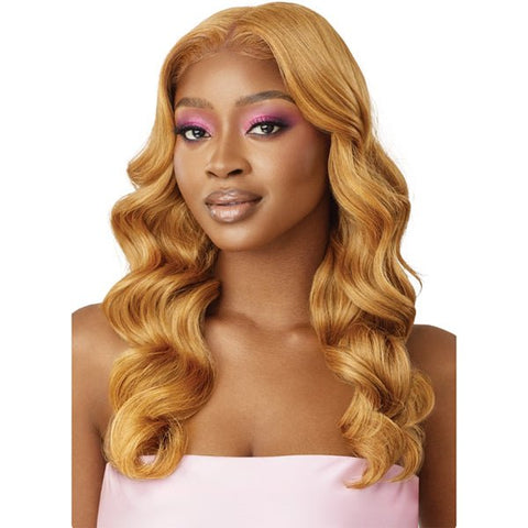 Outre Airtied Human Hair Blend Glueless 13X6 HD Lace Front Wig - HHB NATURAL BODY WAVE 22" - SoGoodBB.com