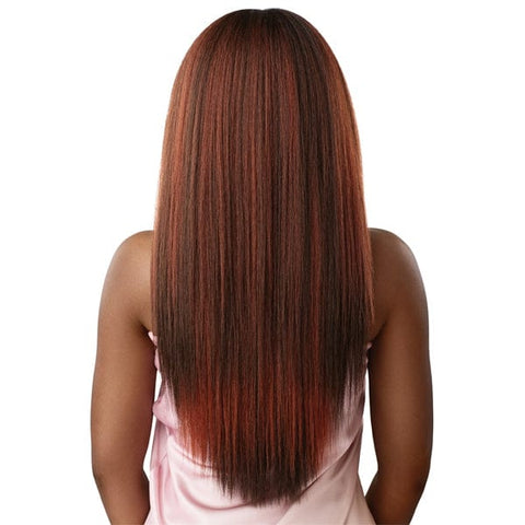 Outre Airtied Human Hair Blend Glueless 13X6 HD Lace Front Wig - HHB PERM YAKI 26" - SoGoodBB.com