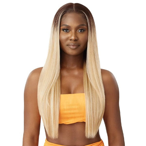 Outre Airtied Human Hair Blend Glueless 13X6 HD Lace Front Wig - HHB SLEEK YAKI 28" - SoGoodBB.com