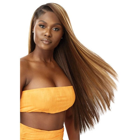 Outre Airtied Human Hair Blend Glueless 13X6 HD Lace Front Wig - HHB SLEEK YAKI 28" - SoGoodBB.com