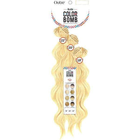 Outre Batik Colorbomb Blonde Collection Weaves - NATURAL BODY WAVE 3PCS - SoGoodBB.com