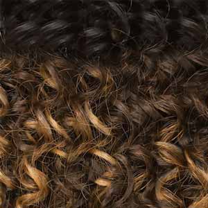 Outre Big Beautiful HH Blend Leave Out U Part Wig - CURLY TWIST 14