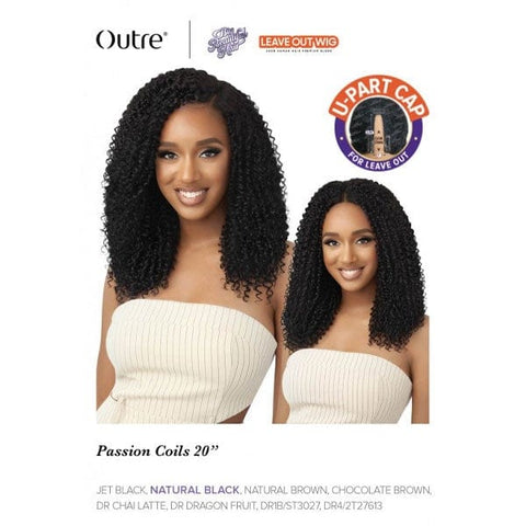 Outre Big Beautiful HH Blend Leave Out U Part Wig - PASSION COILS 20" - SoGoodBB.com