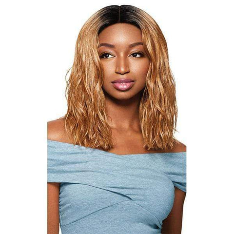 Outre Blunt Cut Curly Swiss Lace I-Part Lace Front Wig - AMIRA - SoGoodBB.com