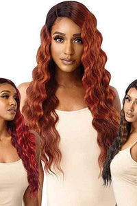 Outre Color Bomb Synthetic Swiss Lace Front Wig - OLINA - SoGoodBB.com