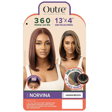 Outre Human Hair Blend 360 Lace Front Wig - NORVINA - SoGoodBB.com