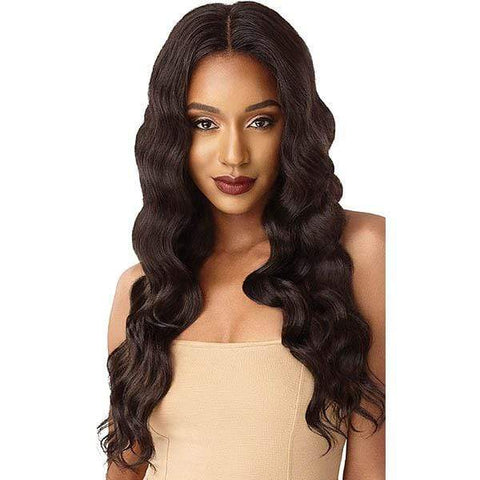 Outre Human Hair Blend 360 Lace Wig - NATURAL DEEP WAVE - SoGoodBB.com